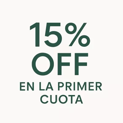 15% Off en tu Próxima Cuota
