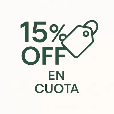 15% OFF  en tu Próxima Cuota